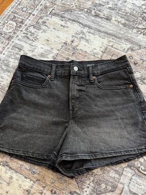Higher High-Rise Sky-Hi A-Line Denim Shorts